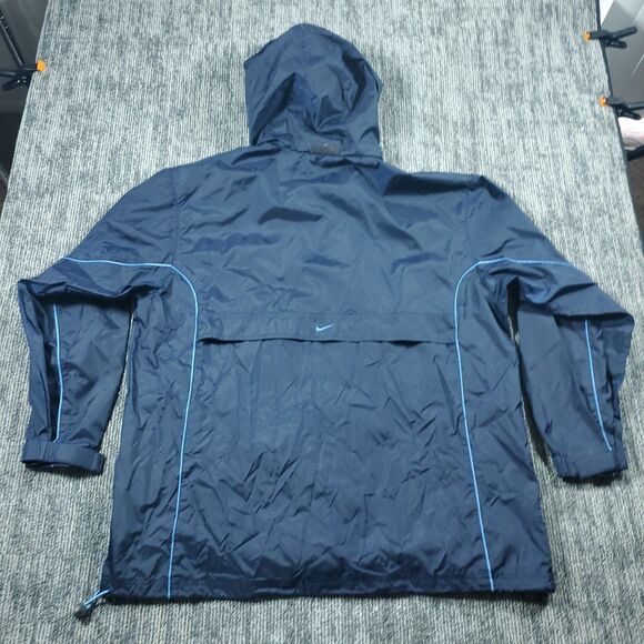 Vintage 2000s Nike Grey Label Anorak Blue WindBreaker XL VTG RARE SWOOSH Vented - Picture 3 of 16